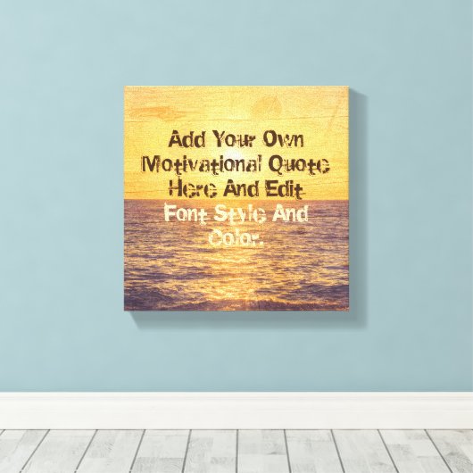 Hout en zee aangepaste offerte canvas afdruk (Insitu (Houten vloer))