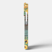 Hout en Zonnebloem Naam Case-Mate iPhone Case (Achterkant / Links)