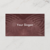 Hout Floral Deco Visitekaartje (Achterkant)