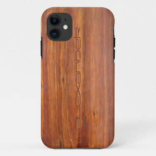 Hout Gepersonaliseerd iPhone5-afdekkingen iPhone 11 Hoesje