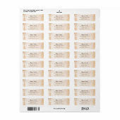 Hout graan boom schors rustieke bruiloft Custom Sc Etiket (Full Sheet)