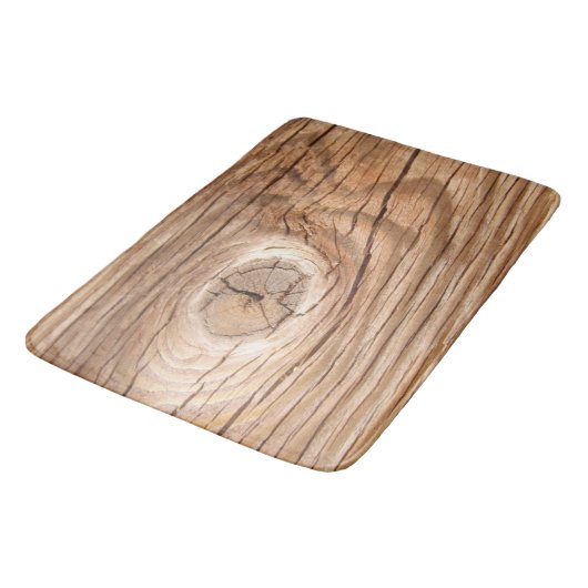 Hout Graan Knothole Bath Mat (Gekanteld)