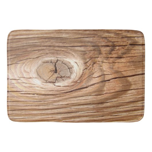 Hout Graan Knothole Bath Mat (Voorkant)