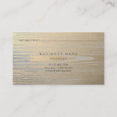 Hout Grey Silver Gold Metallic Appointment Card Afsprakenkaartje (Achterkant)