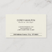 Hout | haakjes visitekaartje (Achterkant)