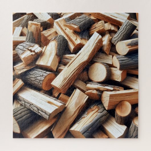 Hout hakken legpuzzel (Verticaal)