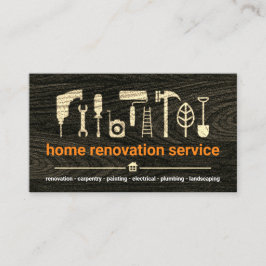 Hout Handyman Builder Tools Visitekaartje