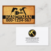Hout Handyman Gereedschap Signage Visitekaartje (Voorkant / Achterkant)