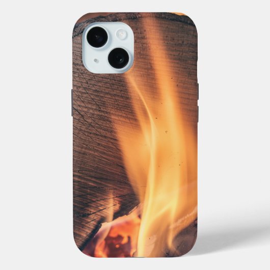 Hout in brand Case-Mate iPhone case (Achterkant)