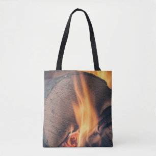 Hout in brand draagtas