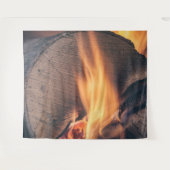 Hout in brand wandkleed (Voorkant (horizontaal))