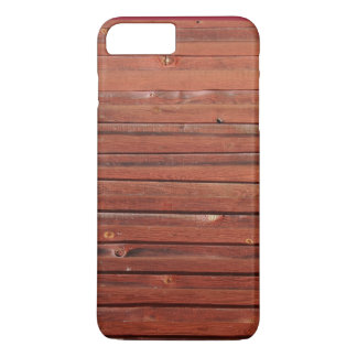 Hout in typisch Zweeds rood iPhone 8 Plus / 7 Plus Hoesje