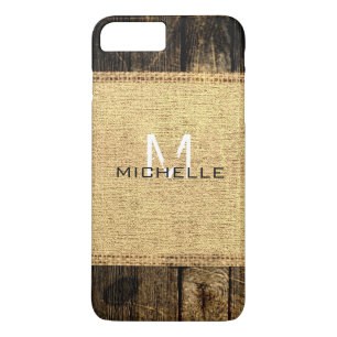  Hout Kijk Burlap Rustic iPhone 8 Plus / 7 Plus Hoesje