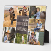 Hout kijk je bent de enige foto collage fotoplaat (Zijkant)