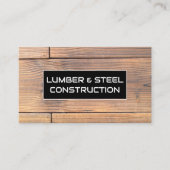 Hout | Kleur | Bouwblauwdrukken Visitekaartje (Voorkant)