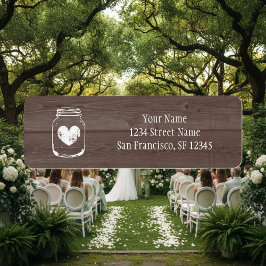 Hout land chique mason potje Retouradres labels