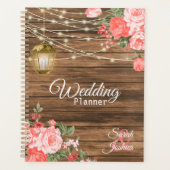 Hout, lantaarns en koraalbloem planner (Voorkant)