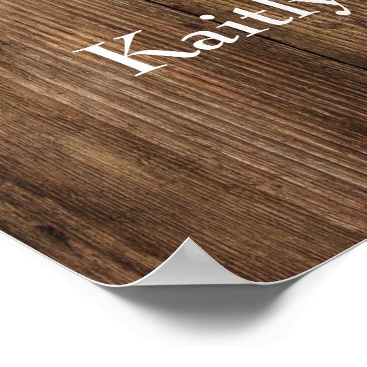 Hout & Lichten Oefenavond Eetkamer Welkomstbord Poster (Hoek)