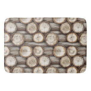 Hout Log Cabin Kerstmis Badmat
