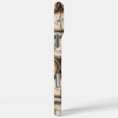 Hout Log Cabin Kerstmis Case-Mate iPhone Case (Achterkant / Rechts)