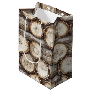 Hout Log Cabin Kerstmis Medium Cadeauzakje