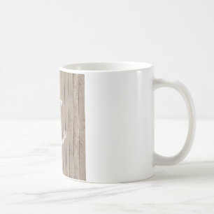 Hout met anker koffiemok