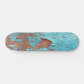 Hout met peling Blue Paint Skateboard (Horizontaal)