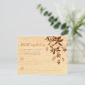 Hout met wijnstokken RSVP (Staand voorkant)