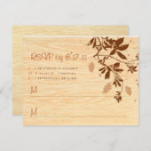 Hout met wijnstokken RSVP (Voorkant / Achterkant)