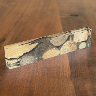 hout naambordje