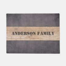 Hout op donkere achtergrond, familienaam