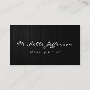 Hout Pattern Makeup Artist Script Visitekaartje