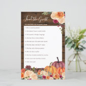 Hout Rustic Pumpkin Floral vind het gastspel (Staand voorkant)
