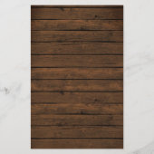 Hout Rustic Pumpkin Floral vind het gastspel (Achterkant)