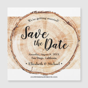 Hout Rustic Wedding Save the date