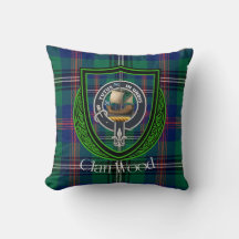 Hout Schotse Clan Tartan & Crest