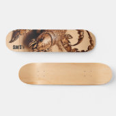 Hout Scorpion gesneden minimalistisch ontwerp Skateboard (Horizontaal)
