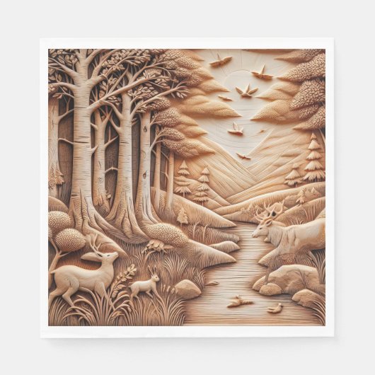 Hout Servet (Voorkant)