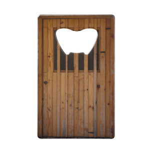 Hout Slats Beach door Costa Brava Spanje Kredietkaart Flessenopener