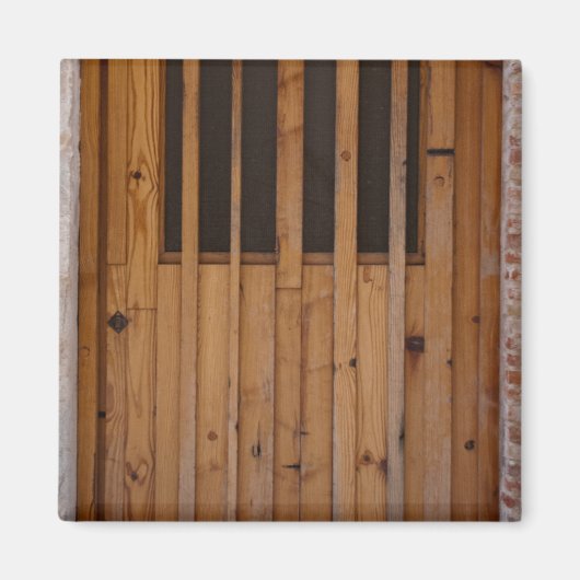 Hout Slats Beach door Costa Brava Spanje Magneet (Voorkant)