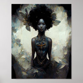 Hout Sprite Fae Fairy Fantasy Art Poster