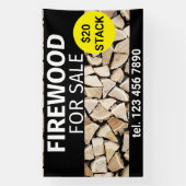 Hout te koop professionele kleine onderneming spandoek (Verticaal)