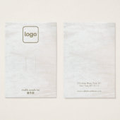 Hout toevoegen Logo-haaraccessoire of juwelier-dis Visitekaartje (Voorkant /achterkant)