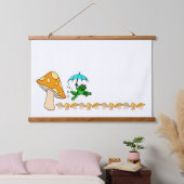 Hout Topped Wall Tapestry Mushroom Frog Hangend Wandkleed (Slaapkamer)