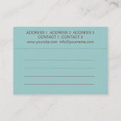 Hout - Visitekaartje (Achterkant)