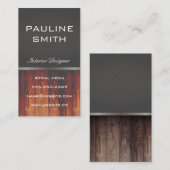 Hout Visitekaartje (Voorkant / Achterkant)