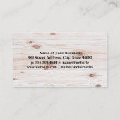 Hout | Visitekaartje QR-code (Achterkant)