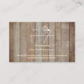 Hout/Vloer Zakelijk Visitekaartje (Achterkant)