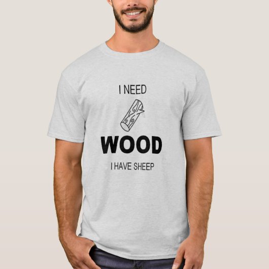 Hout voor schapen t-shirt (Voorkant)