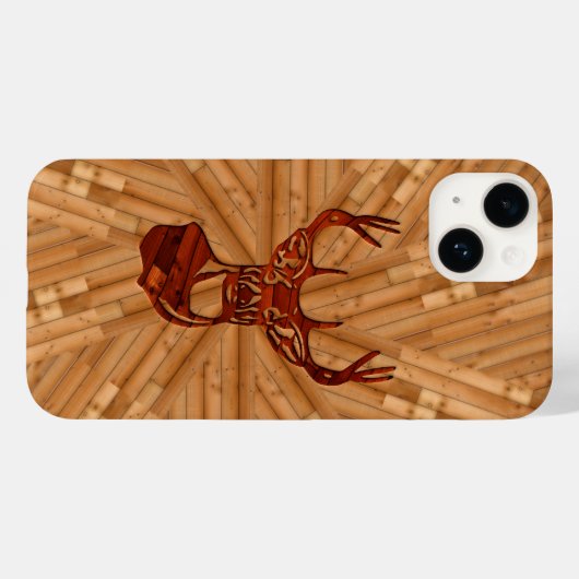Hout - White Tail Buck Deer Case-Mate iPhone Case (Achterkant (horizontaal))